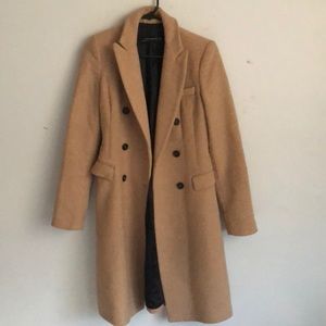 Coats | Zara Camel Coat Xs 